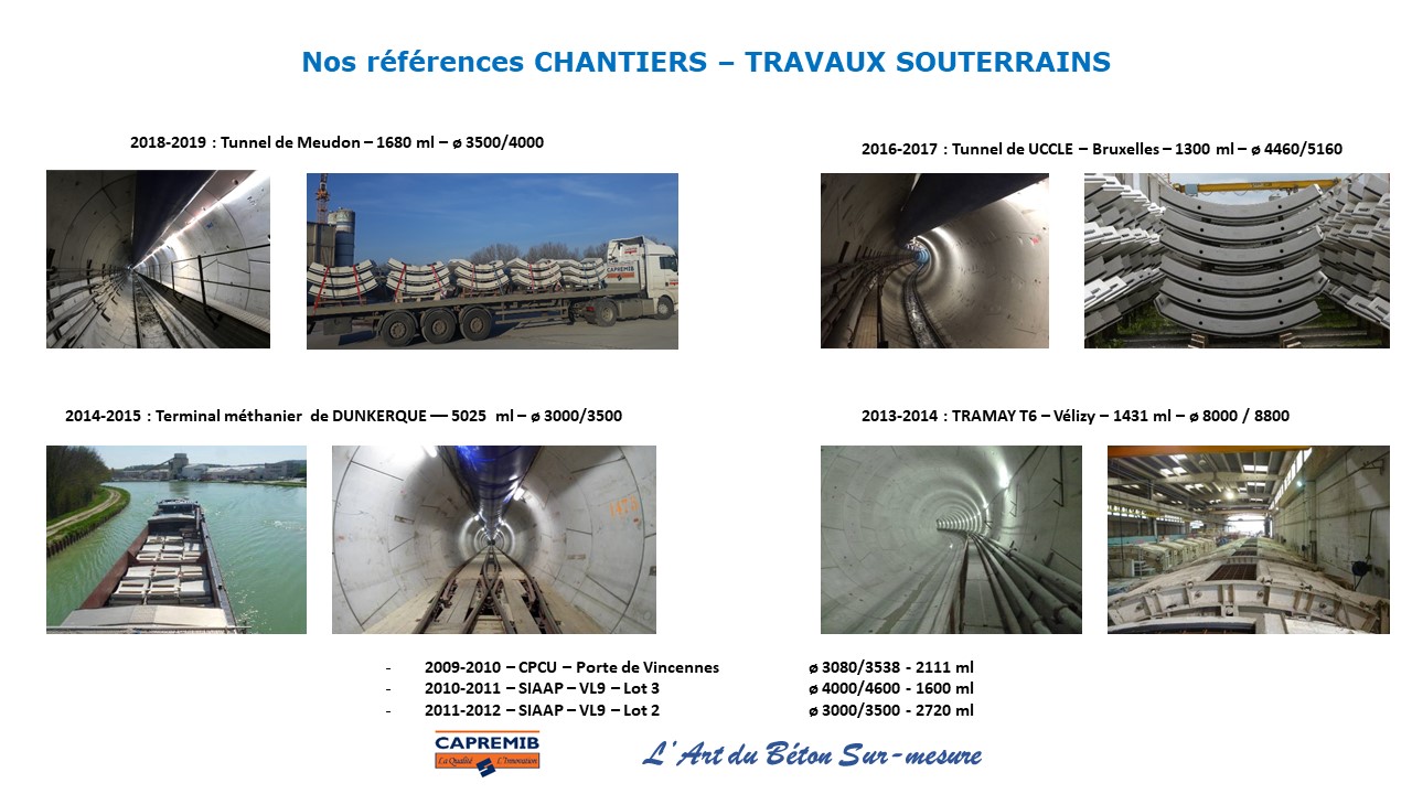 RFERENCE TRAVAUX SOUTERRAINS