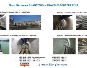 Références chantiers Travaux Souterrains