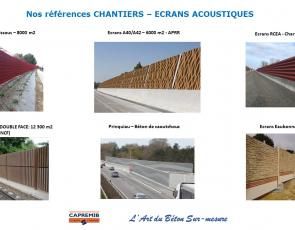 Références chantiers Ecrans acoustiques