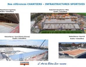 Références chantiers Infrastructures sportives